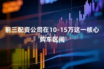 前三配资公司在10-15万这一核心购车区间
